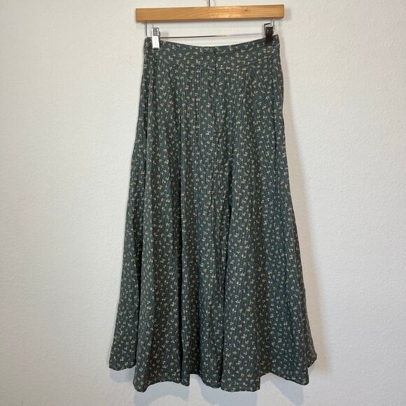 Madewell Green Boho Maxi Skirt - Picture 4 of 7